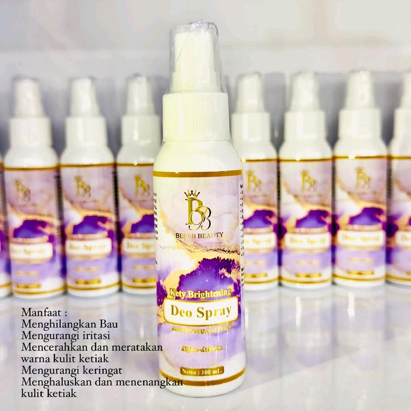 KETY BRIGHTENING BEBEB BEAUTY DEODORAN SPRAY  100ML MENCERAHKAN KETY ANTI BAU 0