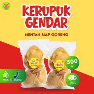 KERUPUK GENDAR MENTAH SUPER ENAK GURIH  Camilan Krupuk Makanan Snack Food 500 GR