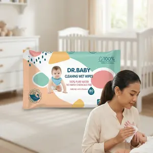 Dr. Baby Tisu Basah Bayi 80 Series 10 Pcs Kualitas Terbaik untuk Kebersihan Bayi Anda Wajah Tissue Mini Travel Motif Ganti Popok Balita Bash 24 Bulan Wipes