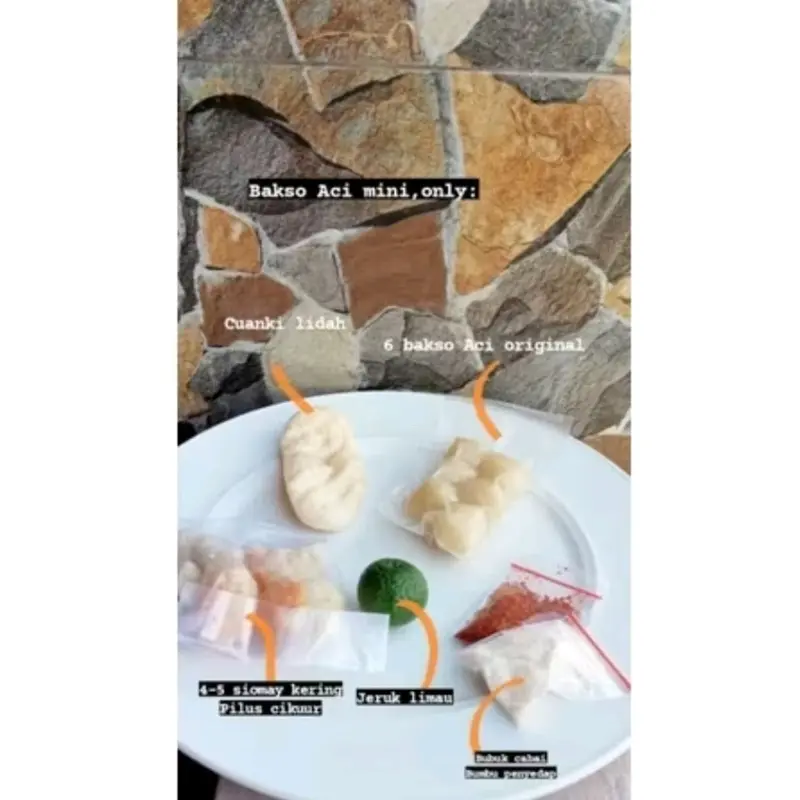 ECERAN BASO ACI PREMIUM PAKET SATUAN BOCI 6 PENTOL Food Instan bakso aci Bacil 1