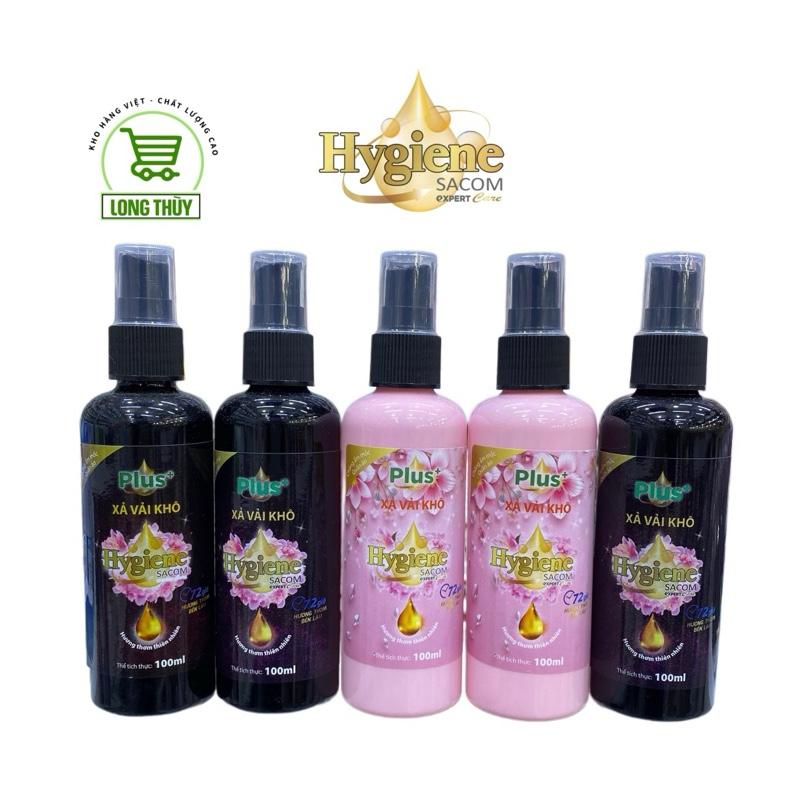 Combo 5 Chai Nứớc Xịt Xả Vải Khô Hygiene SACOM exPERT care - Xịt Thơm Quần Áo Chai 100ml - Lưu Hương Quần Áo Giúp Làm Sạch & Khử Mùi Hiệu Quả