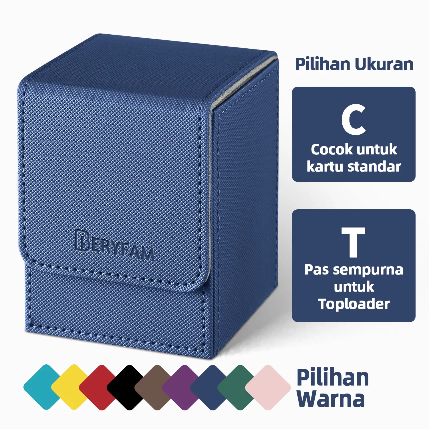 BERYFAM Deck Box 100+ kartu PU Leather magnetik Premium Leather box kartu Container Kartu Pokemon Yugioh One Piece Blueberry - Shop | Tokopedia BERYFAM Deck Box 100+ kartu PU Leather magnetik Premium Leather box kartu Container Kartu Pokemon Yugioh One Piece Blueberry - Shop | Tokopedia