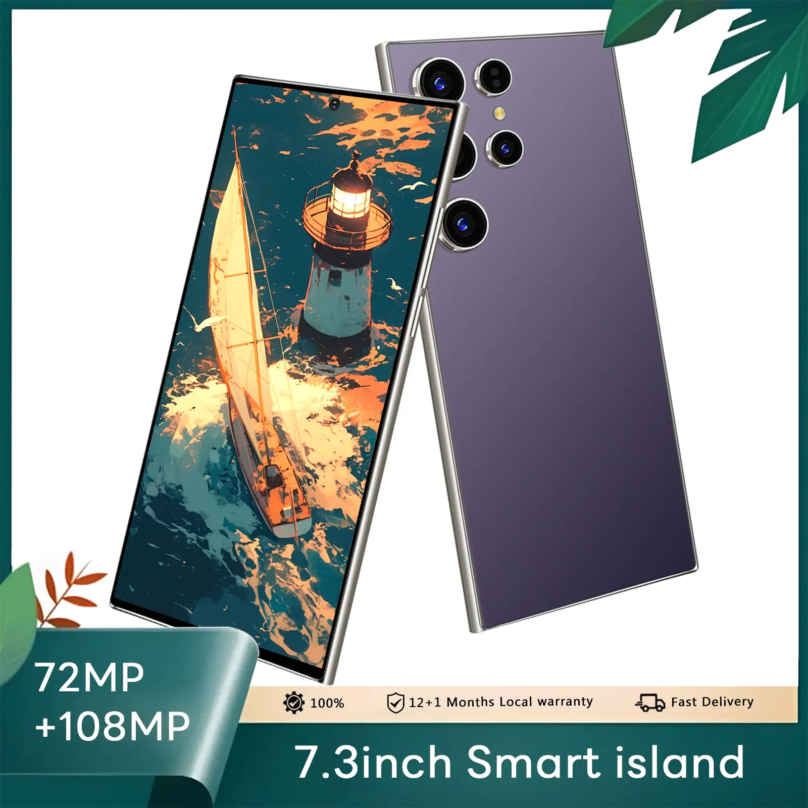 Galay S26 Ultra smartphone 16+512GB 2160HZ, Kecerahan Penuh Meningkat, Pengisian Daya Sangat Cepat, Pengisian Daya Super 40W, Daya Tahan Baterai Tahan Lama