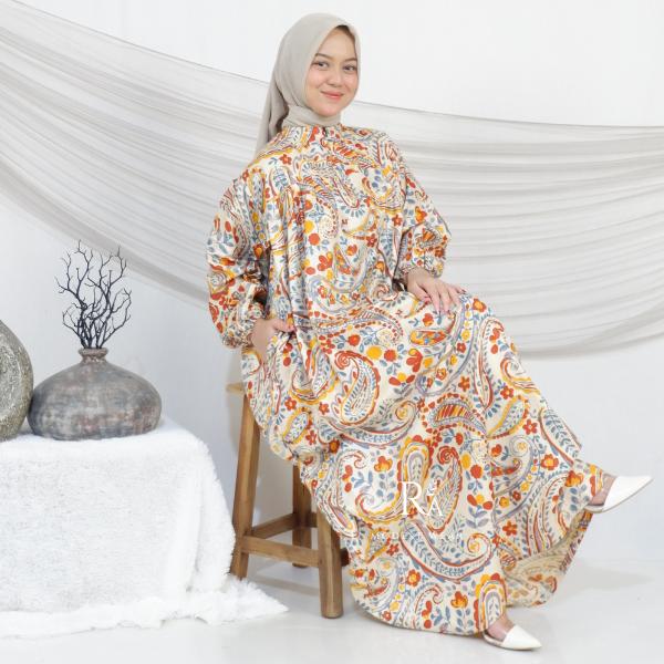 Gamis Wanita Dewasa Bahan katun Rayon Jumbo Motif Noella LD 130 Panjang 135 Dress Syari By Batik R.A Muslim Muslim Remaja Maxi Gamis Wanita Dewasa Bahan katun Rayon Jumbo Motif Noella LD 130 Panjang 135 Dress Syari By Batik R.A Muslim Muslim Remaja Maxi