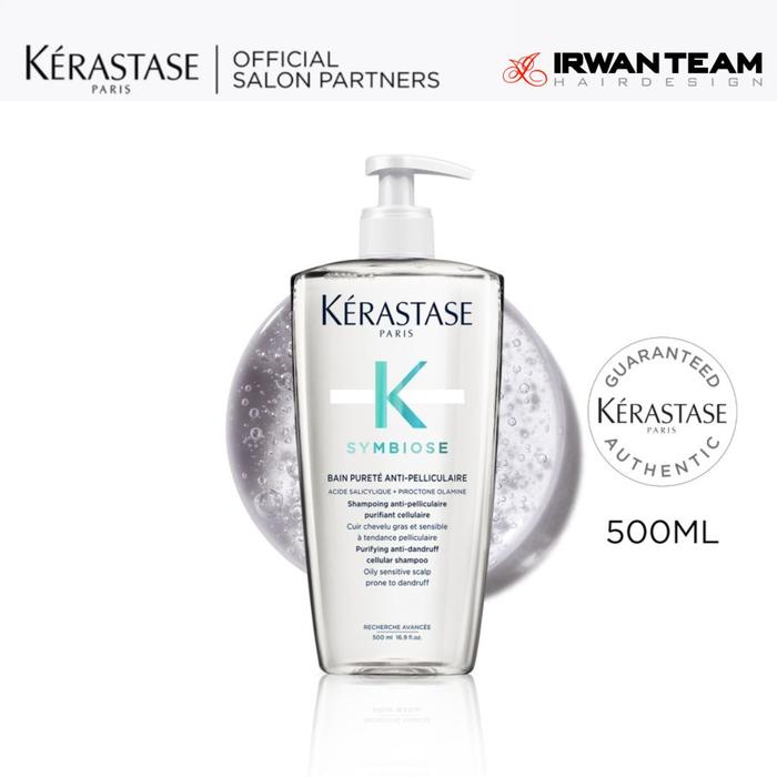 Gambar Kerastase Bain Purete Symbiose 500ml Anti Dandruff Shampoo - Shampo untuk Kulit Kepala Berketombe Basah (Berminyak) dari Irwan Team Kota Administrasi Jakarta Pusat Tokopedia