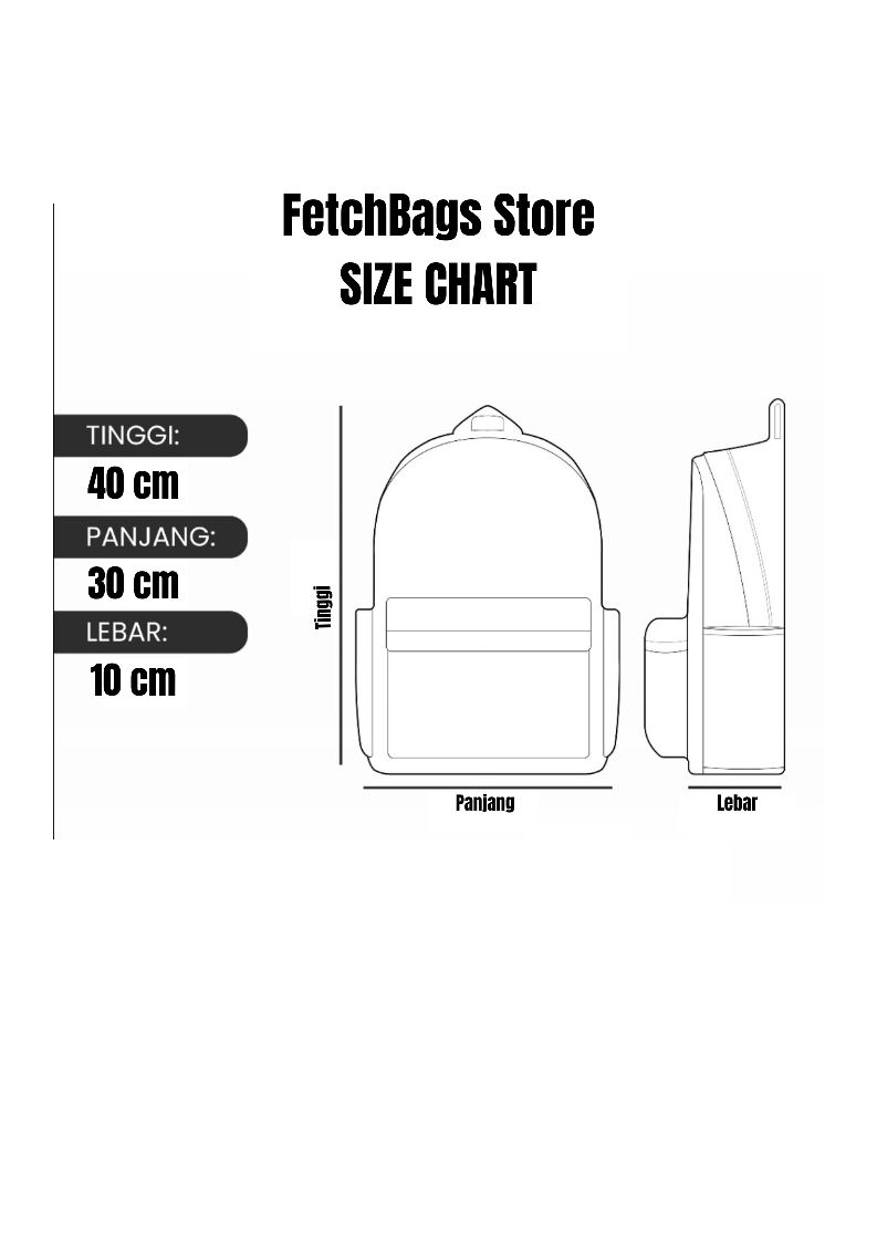 Fetch Bags Distro Backpack Motif Bintang Simple/Tas Ransel Unisex Pria ...