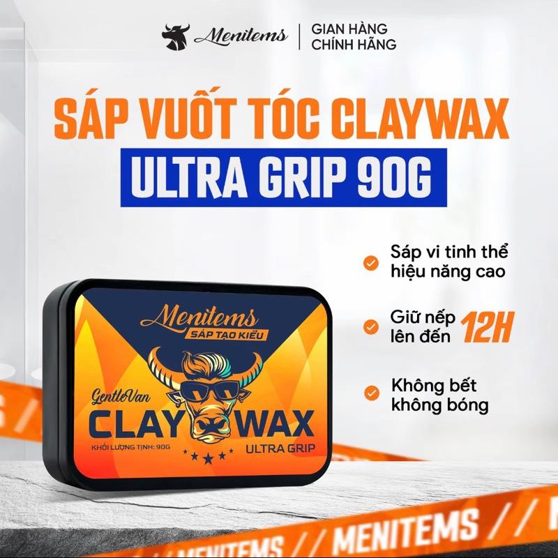 Menitems Sáp Vuốt Tóc Clay Wax Ultra Grip 90G - Sáp Vi Tinh Thể Hiệu Năng Cao…