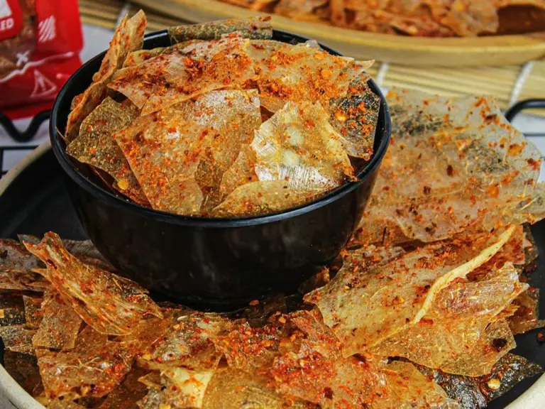 1KG KERIPIK KACA PEDAS DAUN JERUK 2