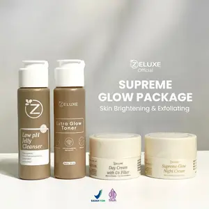 ZELUXE PAKET SUPREME GLOW  Perawatan Pencerah Wajah skincare untuk