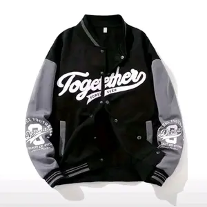 OVERSIZE BASE BALL JAKET TOGETHER