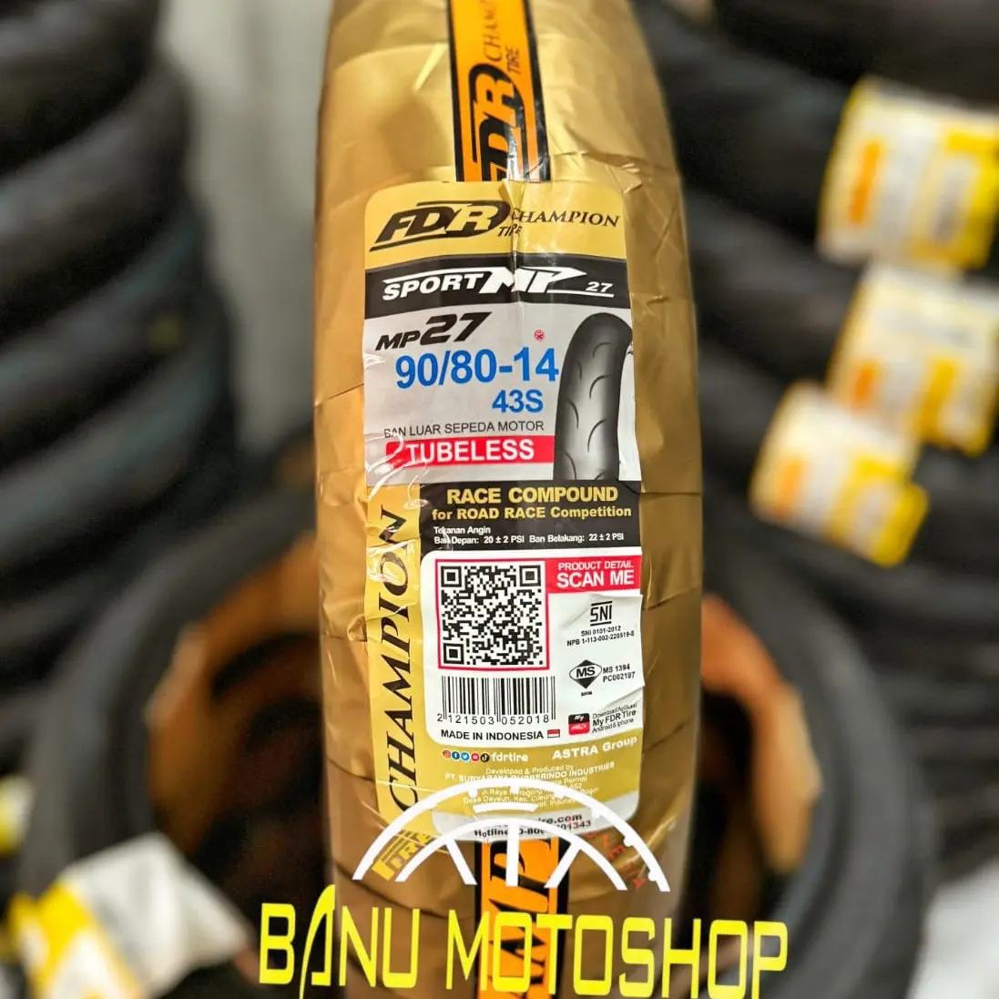 ( READY STOCK ) FDR sport MP27 Soft Compound 90/80-14