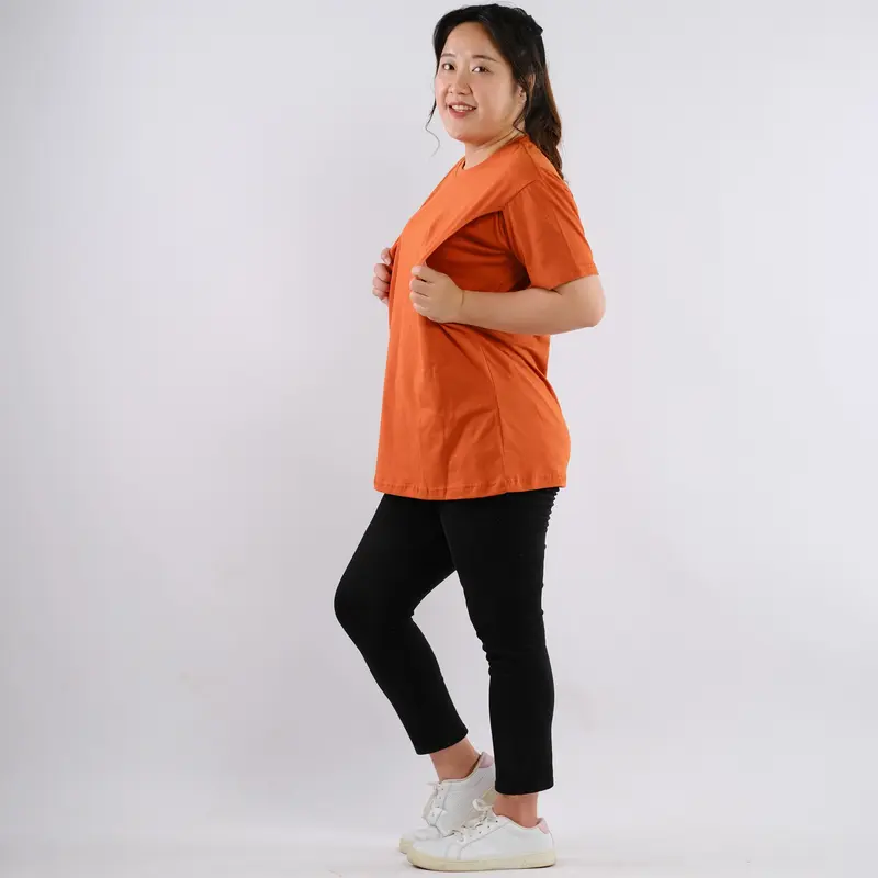 (JUMBO) Kaos menyusui / Baju menyusui Simpanse Combed 4