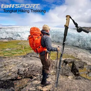 TaffSPORT Tongkat Hiking Telescopic Trekking Pole Antishock 135cm