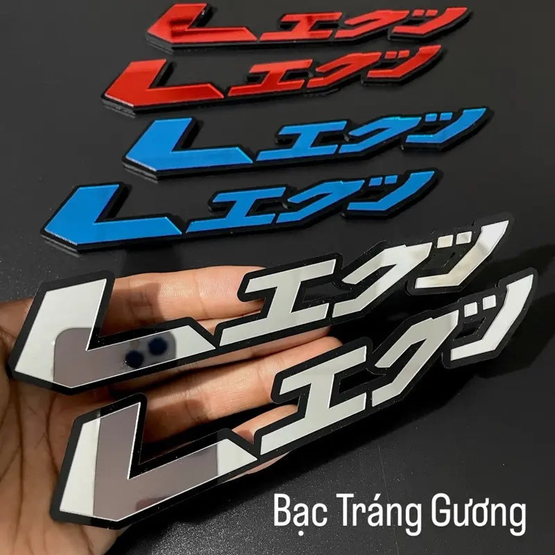 Tem nổi LEAD chữ nhật ( thiết kế tráng gương)