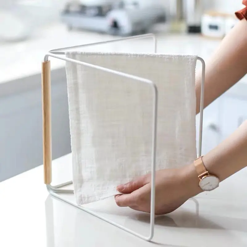 Freestanding Towel Rack for Bathroom Countertop, 3 Tier Towel Rack Hand Towel Ladder Drying Display Rack, 180 Degree Rotable Adjustable Towel Holder