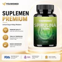 Gambar Premium Spirulina Superfood Import - Suplemen Antioksidan Tinggi / Pembersih Alami & Tubuh Fit 60 Kapsul dari YOUWEMED MALL. Kota Tangerang 1 Tokopedia