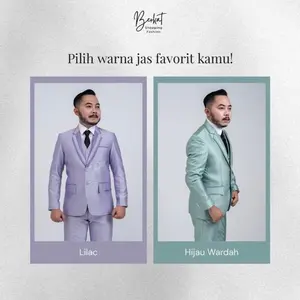 Jas Wedding / Formal Semi Woll 1 STELL (Jas&Celana) Jas Blazer Pria Pengantin Slim Setelan Fit