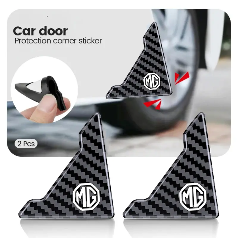 Miếng Dán Chống Va Chạm Góc Cửa Xe Hơi, Cho MG ZS HS GS GT MG5 MG6 MG3 MG4, Đồ Trang Trí Ngoại Thất Góc Cửa Vỏ Bảo Vệ Bằng Sợi Carbon