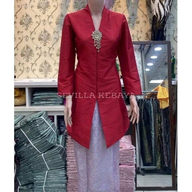 Anisa Kebaya - Setelan Kebaya Tafeta Tunik Melayu / Kebaya Tafeta Busui Jumbo / Kebaya Modern / Kebaya Encim Tafeta 5