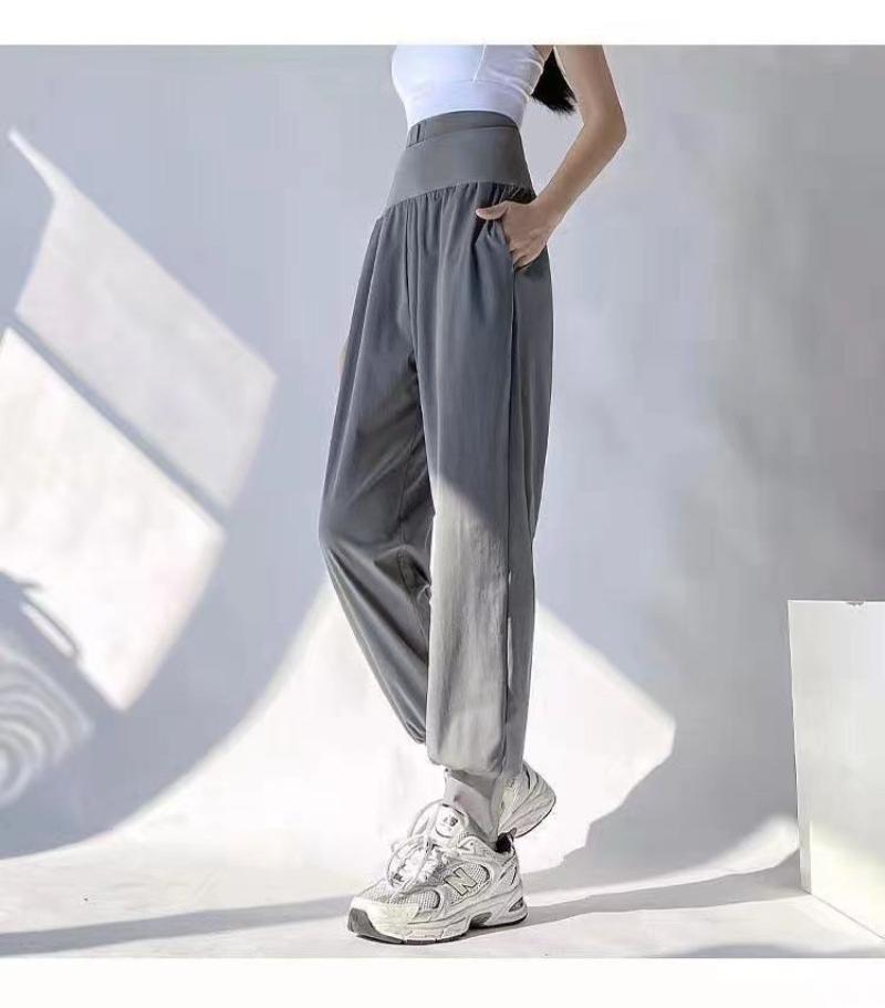 Product Introduction of Fitness girl belly tucked loose sweatpants corseted running outdoor spring summer thin high waist casual yoga trousers 7