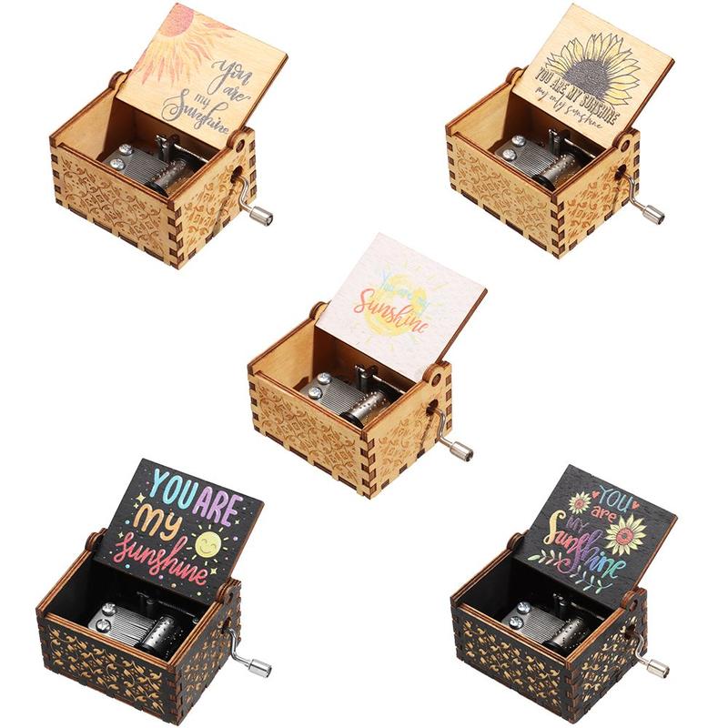 Product Introduction of Hộp Nhạc, Khắc Màu Đen, Quay Tay, Thiết Kế Âm Nhạc Sunshine Của Tôi, Thích Hợp Làm Quà Tặng Lễ Tạ Ơn Và Sinh Nhật, Lý Tưởng Làm Quà Tặng Giáng Sinh 20