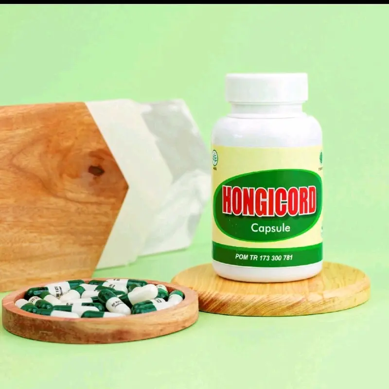 Hongicord Capsules Isi 50 Kapsul untuk Penyakit Kelamin Kencing Nanah/Gonore, Sipilis/Raja Singa Dewasa Organik 2