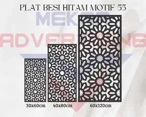 KRAWANGAN PLAT BESI PAGAR CUTTING LASER MOTIF 55