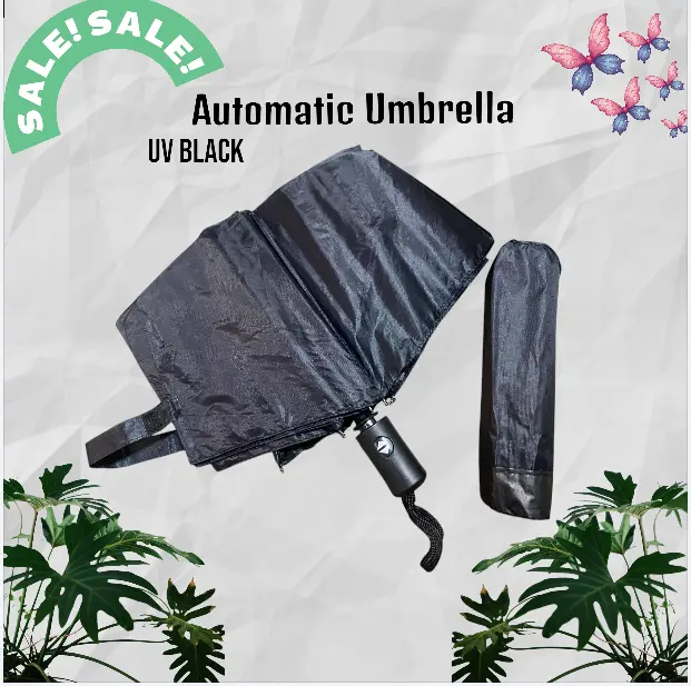 8 BONES  Automatic Umbrella Skeleton Plain Anti-UV Folding Umbrella UV Sunshade