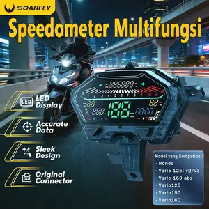 【Pengiriman 24 jam】SOARFLY Speedometer Digital Vario 125/150 New 2018-2024 Vario 160 ABS CBS Honda Speedometer Digital Multifungsi