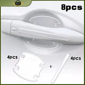 [Meta] 8pcs Stiker Transparan Pelindung Handle Pintu Mobil Anti Gores Pelindung Gagang Pintu Mobil Door Guard Mobil Car sticker  cutting