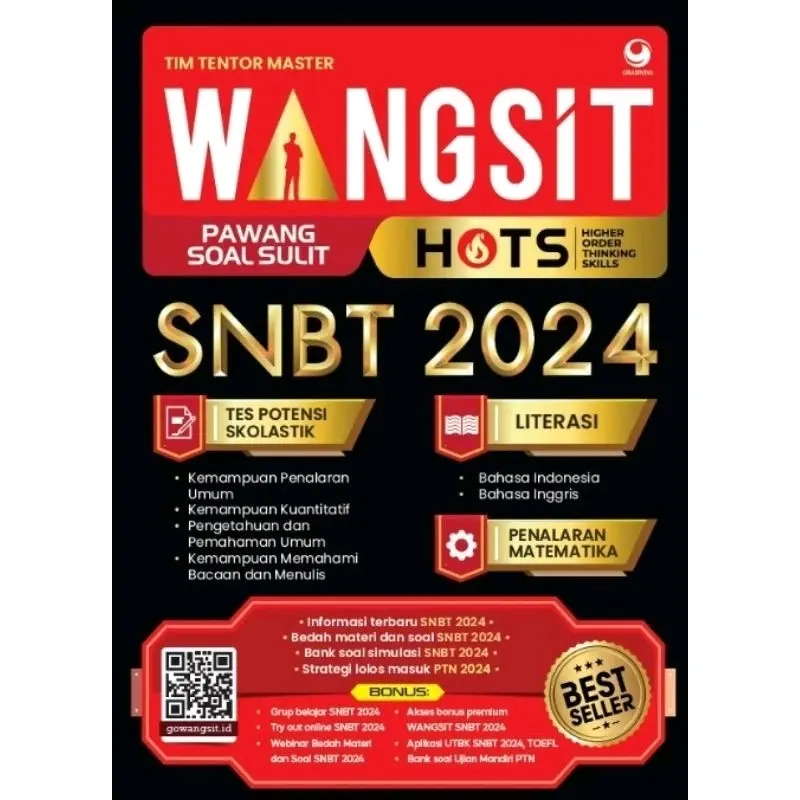 Best Seller Buku Wangsit Hots Tes Skolastik Seleksi Nasional Masuk PTN SNBT 2024 Tim Tentor Master