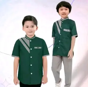 Baju Koko Lebaran Anak Terbaru 2025//Setelan Baju Muslim Anak Laki-laki Usia 1-12 Tahun Termurah