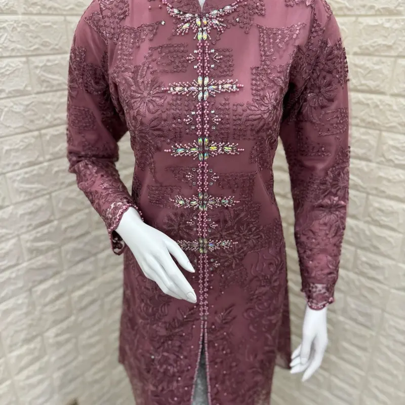 Kebaya Mazura 2 bahan tile premium 4