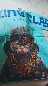 Product Review of Atasan Kaos T-Shirt Pria Distro Streetwear Motif CAT WORKING Warna Hitam Lengan Pendek Terbaru Bahan Katun from W**🌸 0
