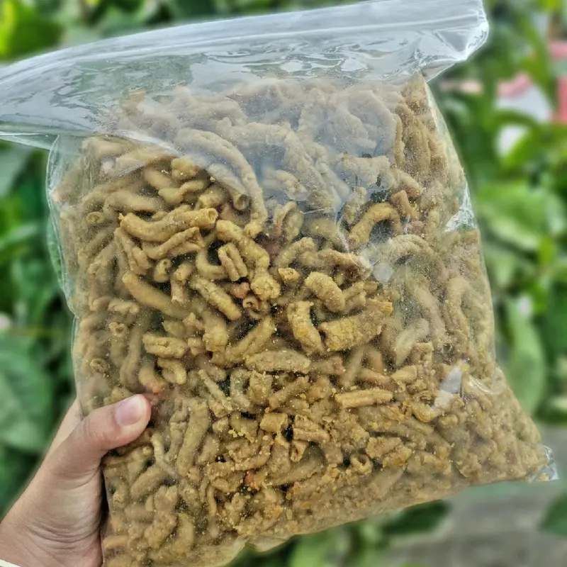 1KG Kripik Usus Ayam Crispy Original, 1kg - Asin Snack Food 1