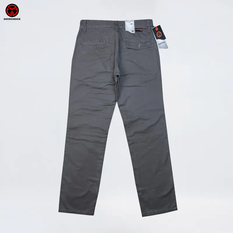 Dovechoice Celana Panjang Pria Original Kanvas Standar Abu Casual  Fit 1