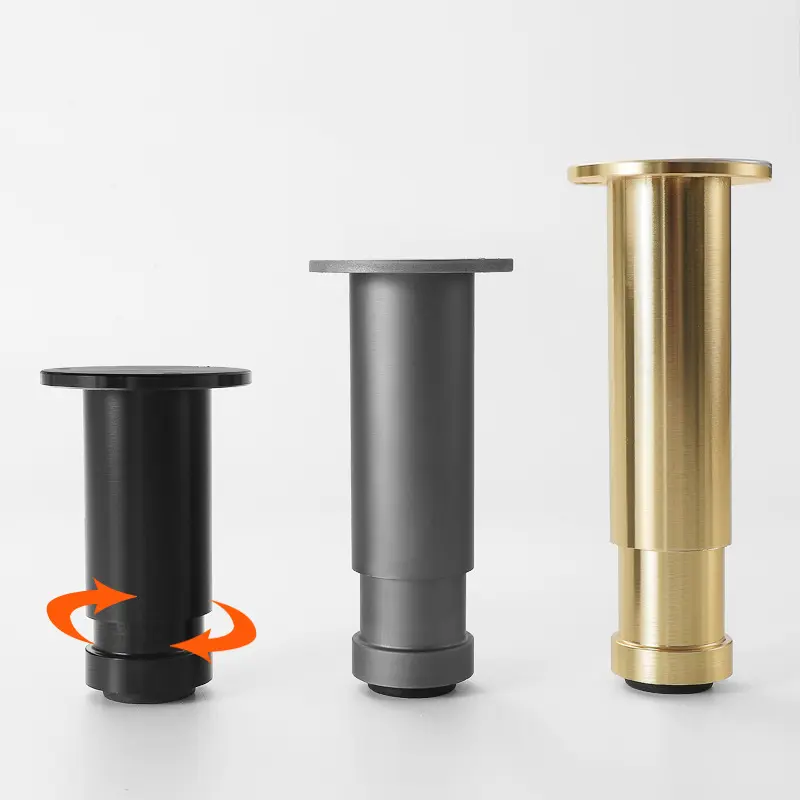 Minimalist aluminum alloy adjustable furniture legs with thickened load-bearing and stretchable hardware, sofa legs, bathroom cabinet legs, coffee table legs, can be used for sofa beds, coffee tables, etc