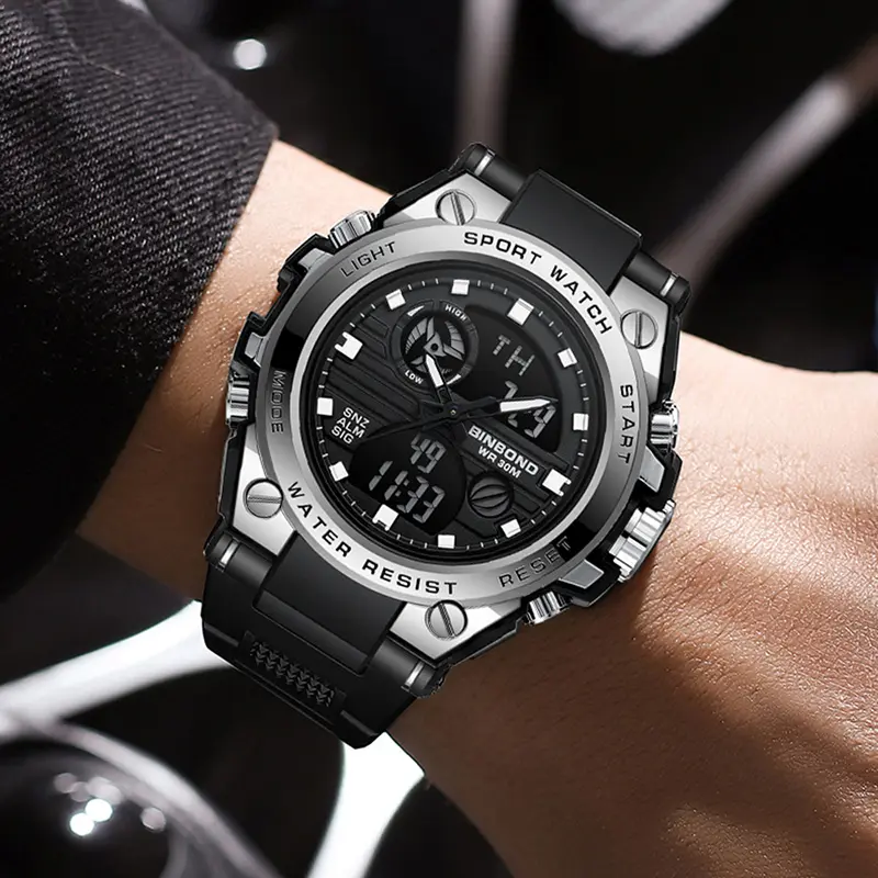 Fashion electronic watch 3c digital display waterproof luminous accurate timing watch 3