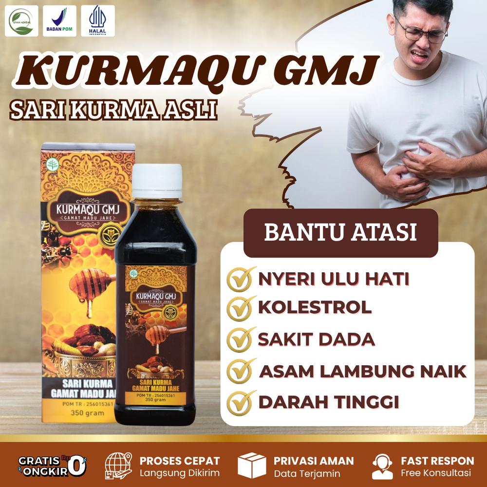 Suplemen Sari Kurma & Madu Atasi Nyeri ulu Hati Kolestrol Sakit Dada asam lambung Naik Darah Tinggi