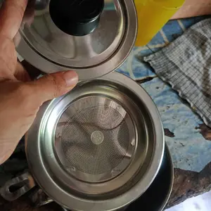 *Oil Pot Saringan Minyak Wadah Penyaring Minyak Goreng Tempat Penyimpanan Minyak 1.3L Peniris Minyak Stainless Steel Kitchenware