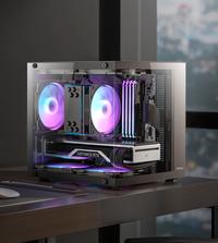 Gambar Antec VCX10M RGB - Mini Tower Gaming Case - Panoramic View - Dual Chamber Design - Tempered Glass | black dari STAR17 COM Kota Administrasi Jakarta Selatan 1 Tokopedia