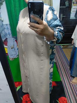 Product Review of GALERYSISCHA Abrina Dress Gamis Wanita || Jenna Crinkle Lembut Nyaman Oversize Simple from p**s 0