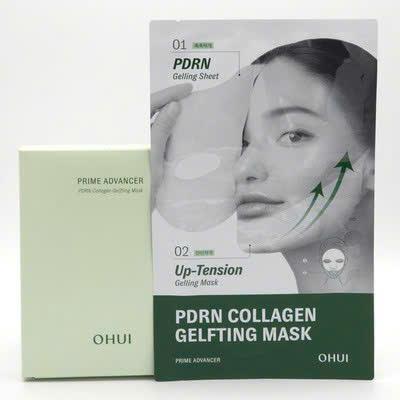 [Mua 1 tặng 1] Mặt nạ hỗ trợ nâng cơ OHUI Prime Advancer PDRN Collagen Gel Lifting Mask