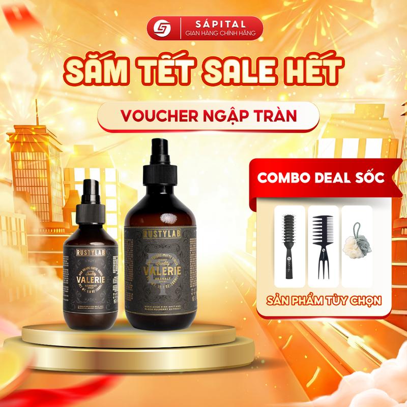  Xịt tạo phồng tóc Rusty Lab Valerie - Tăng độ phồng Hỗ trợ bảo vệ nhiệt Tạo độ khô kết dính cho tóc 