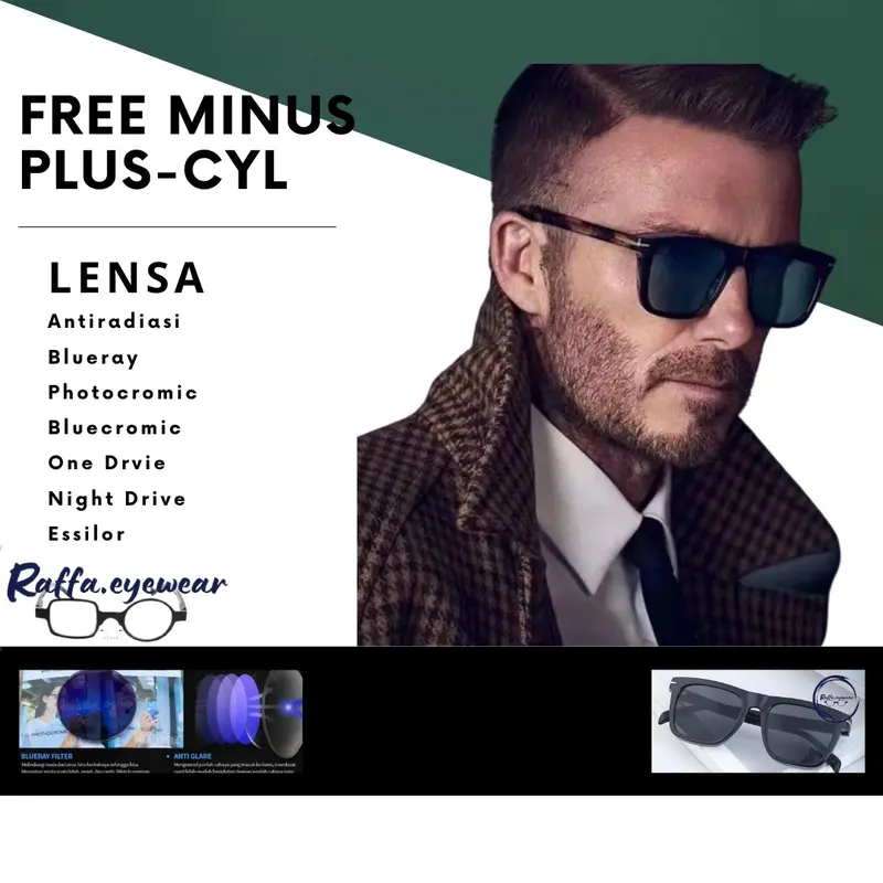 Kacamata Sporty Pria Photocromic Bluecromic Free Lensa Minus Cylinder Frame DB7000 Kacamata Pria Dan Wanita  Aviator Women Vintage antisilau kacamata  hitam Glasses Sunglasses Eyewear Polarized 7