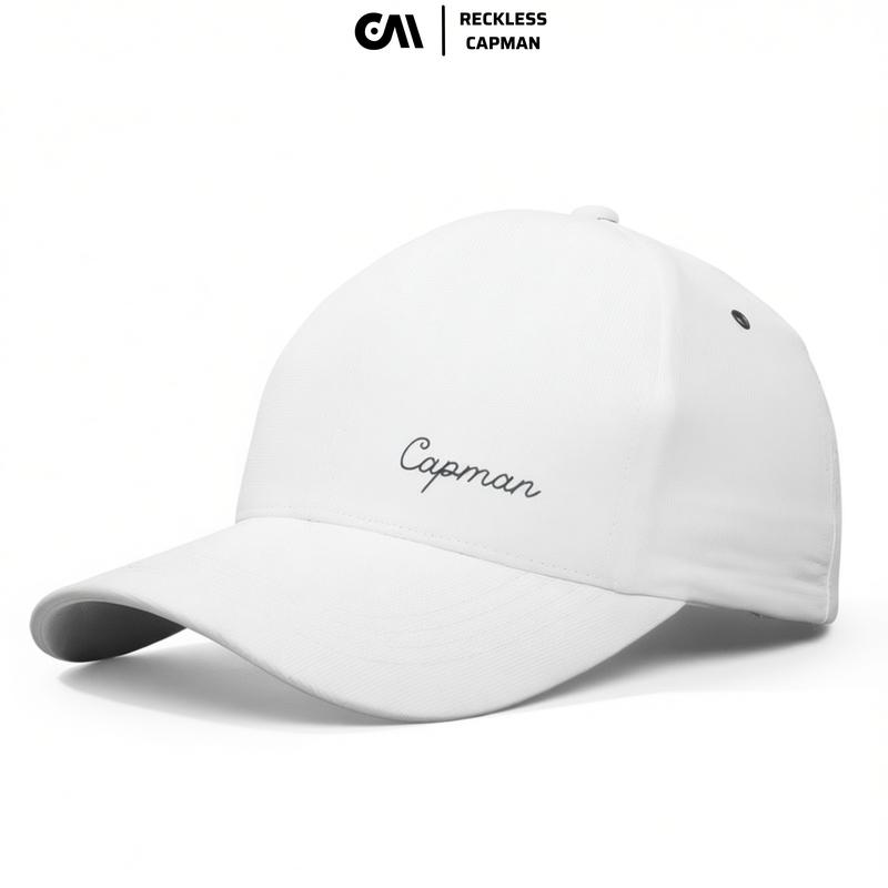 CapmanReckless Mũ Lưỡi Trai Basic Trơn Vải Dù In Logo Reckless Capman CM146 Freesize 52-58cm Cho Nam Nữ