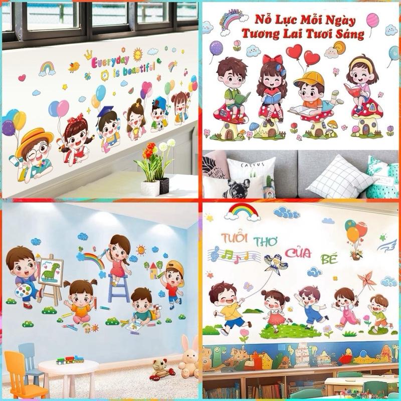  Decal Dán Tường Trang Trí Phòng cho bé ,Trang trí lớp học 