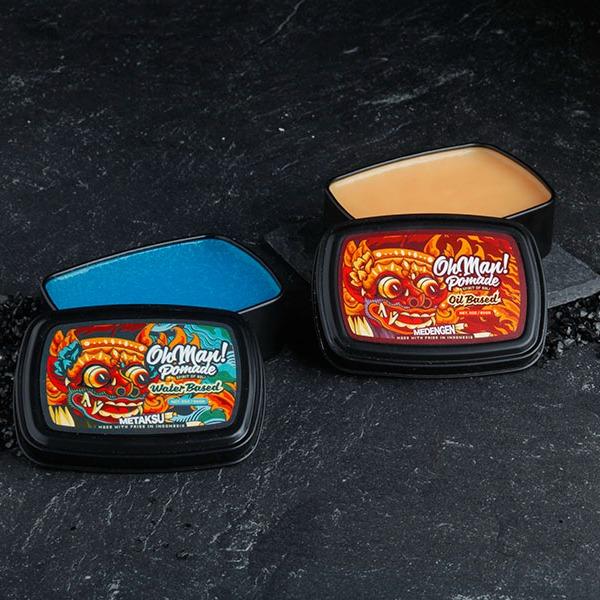 OhMan Pomade Metaksu Water Based 85GR Free Sisir Hitam minyak  rambut 4