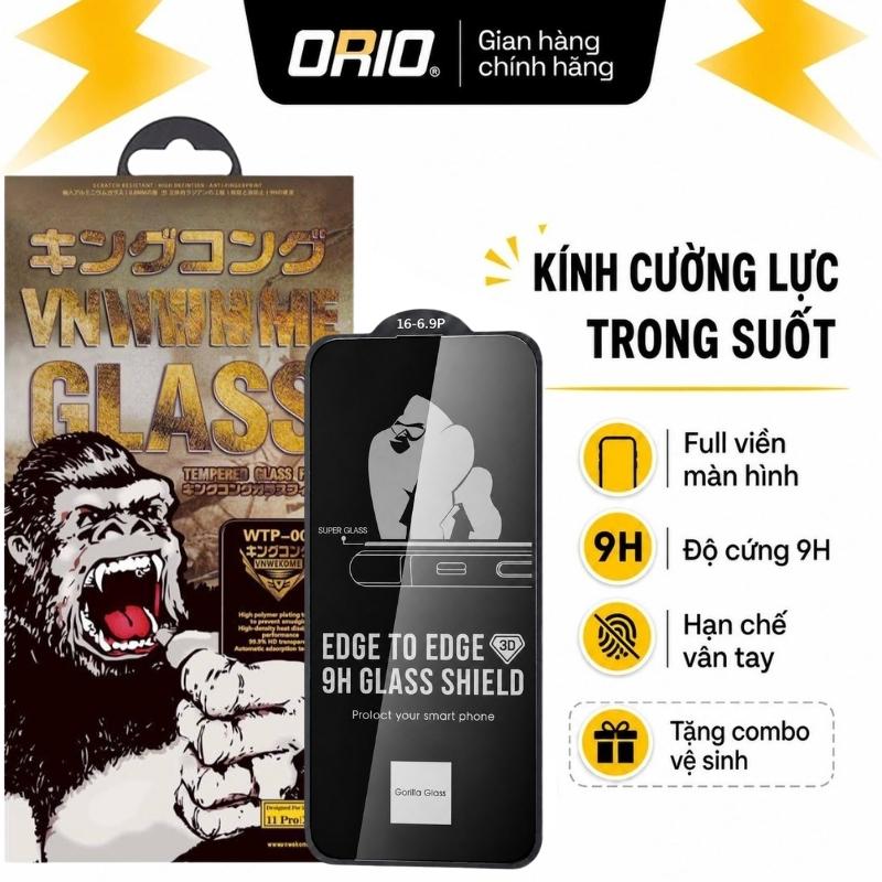 Kính Cường Lực iPhone KK siêu cứng 4D full màn cao cấp chống va đập mạnh hạn chế vân tay vuốt mượt