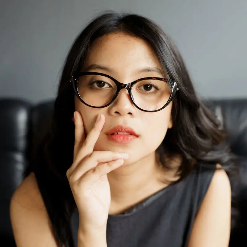 Flavia Eyewear Frame Kacamata Sadie Cat Eye Lensa Blueray Antiradiasi 3